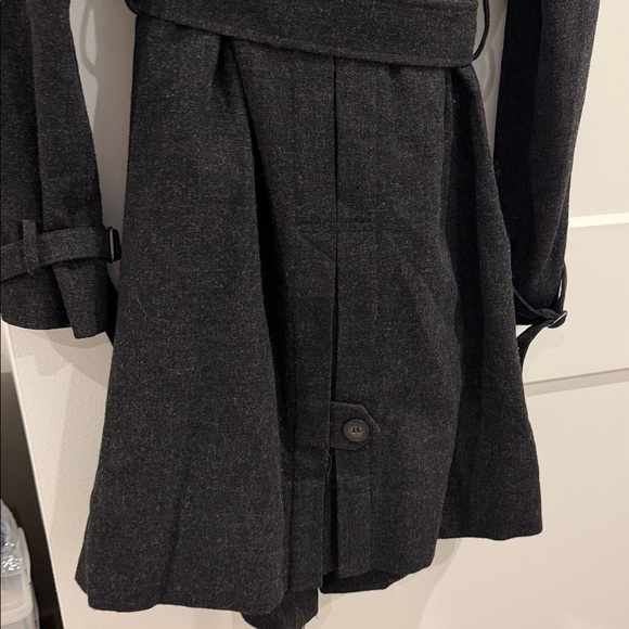 All Saints Charcoal Wool Utility Coat - Picture 4 of 7